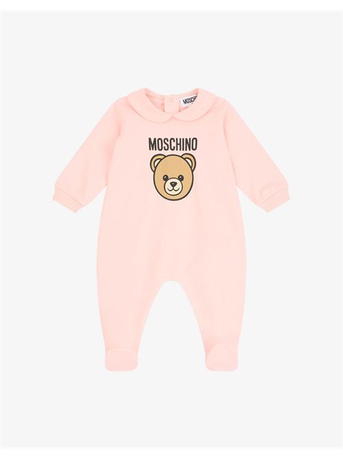 Tutina in felpa di cotone Moschino Teddy Bear MOSCHINO KIDS | MUY098-LCA19/50209